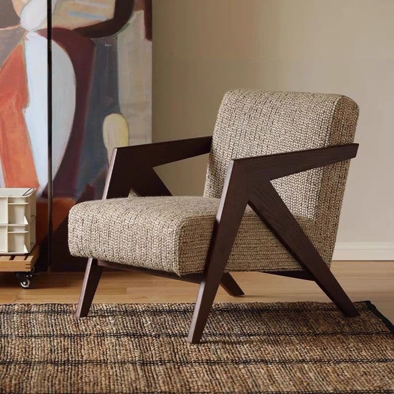 Design retro sofa from natural wood, french style 1