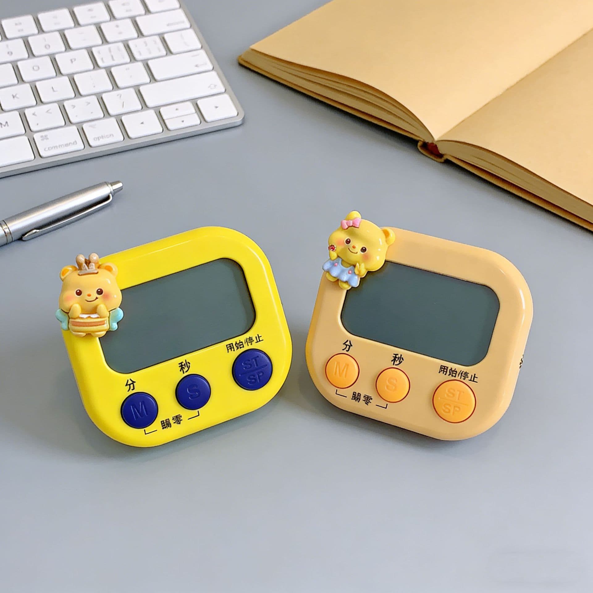 (Wholesale), oil, teaching stopwatch for students, with little bears, timer 3