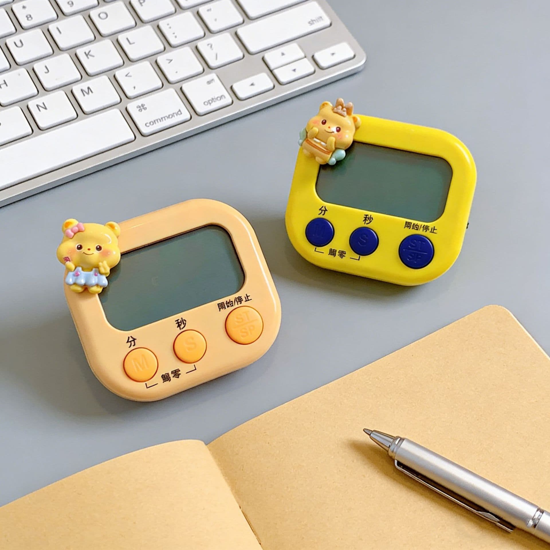 (Wholesale), oil, teaching stopwatch for students, with little bears, timer 4