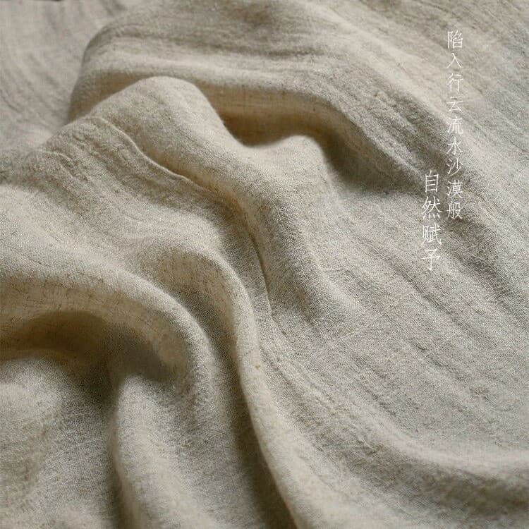 Beige soft retro cloth, design Hanfu, cotton and linen 4