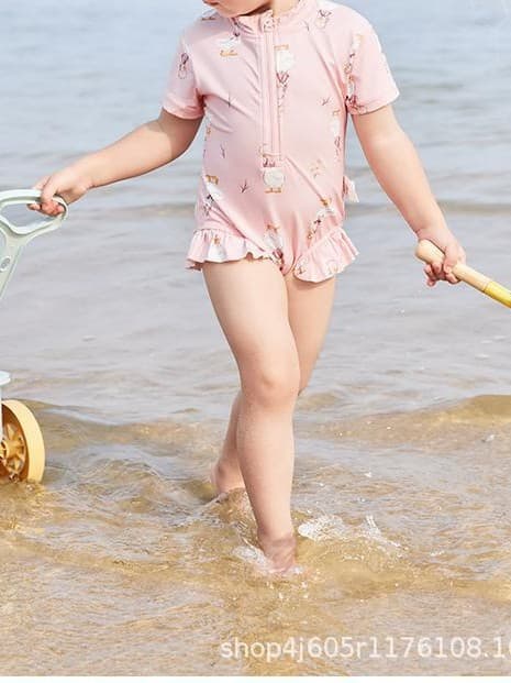Summer beach children's quick dry swimwear, sun protection 5