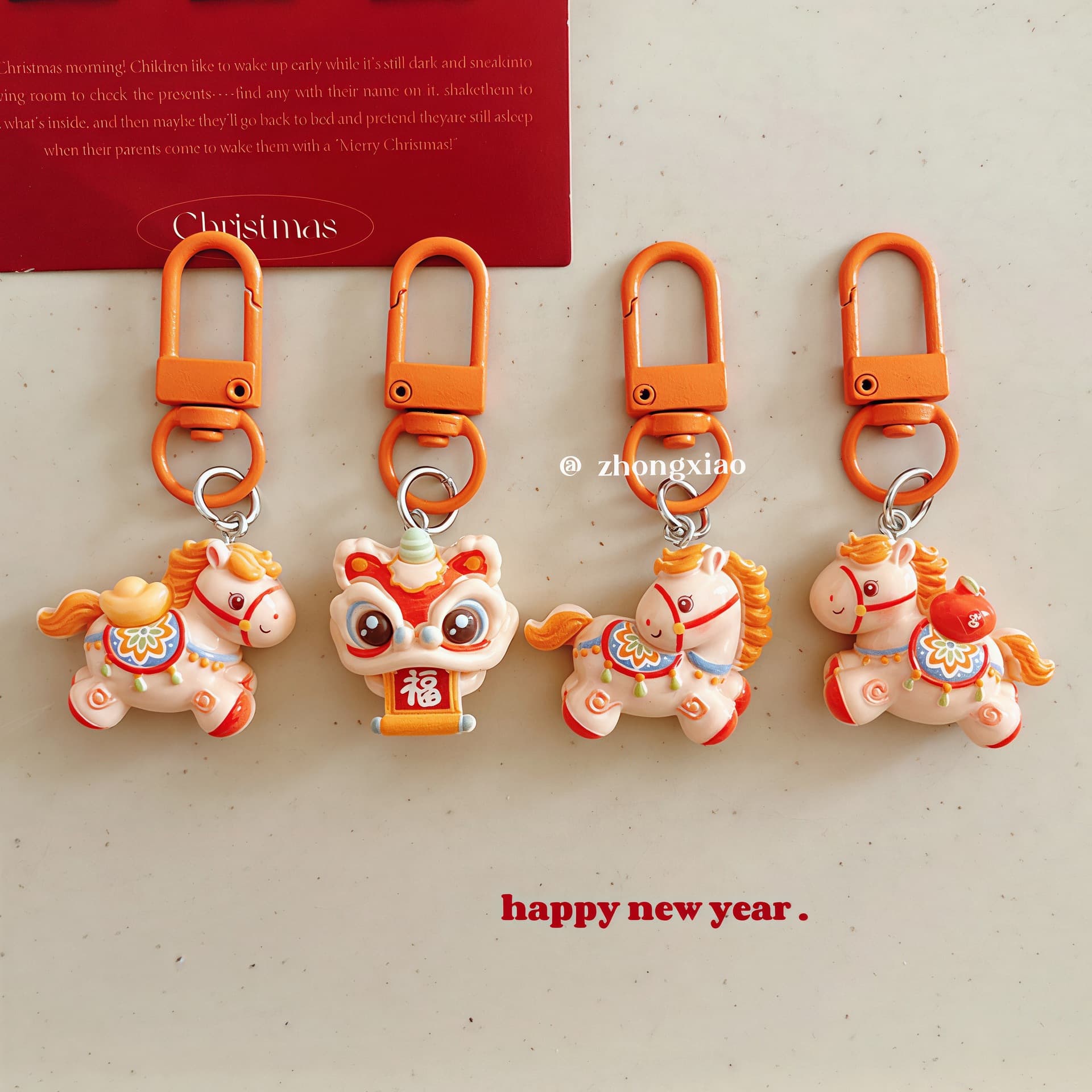 Cartoon pony, keychain, creative pendant, bag decoration for students, backpack, bag accessory, Birthday gift 1