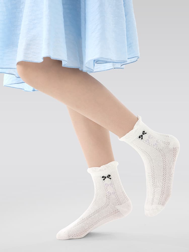 (Wholesale), children's summer socks, thin purple breathable tights 2