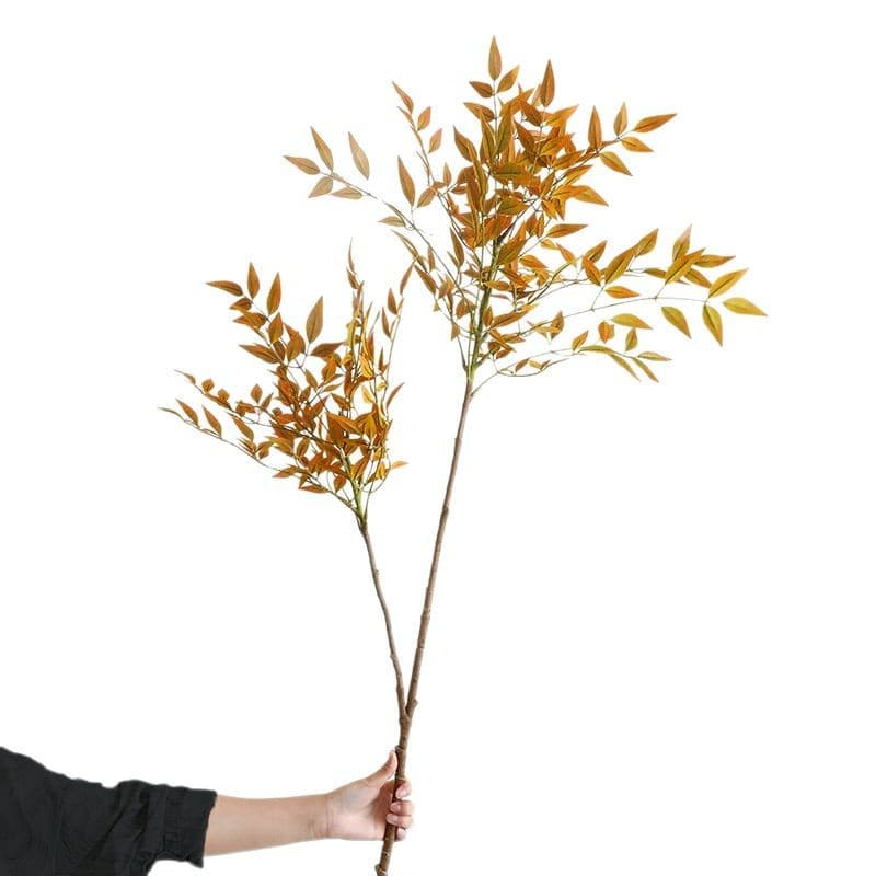 Simulated nandina single plant vase decoration feel leaves home decoration landscaping decoration wedding decoration 5