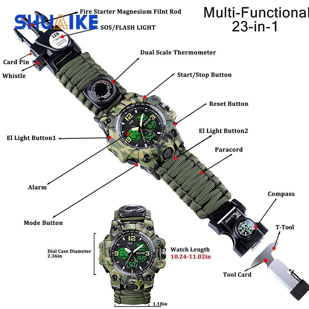 (Cross-border trading), (Wholesale), digital watch, whistle, lighter, thermometer, travel men's watch, (Physicals) 1