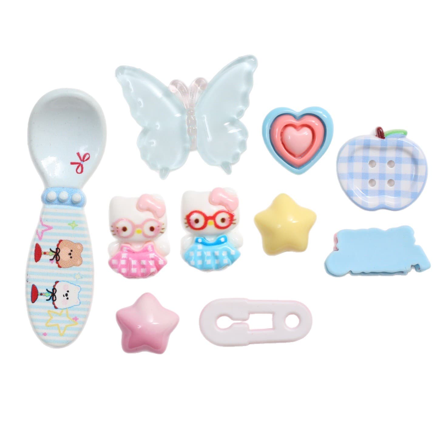 Cute accessories with butterfly, hair accessory, phone case, footwear buckle, DIY 5