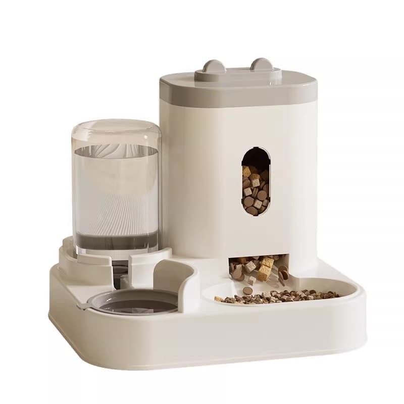Cat bowl, dog bowl, cat automatic feeder, cat food bowl, drinking and feeding integrated pet water bowl, automatic refilling cat bowl 5