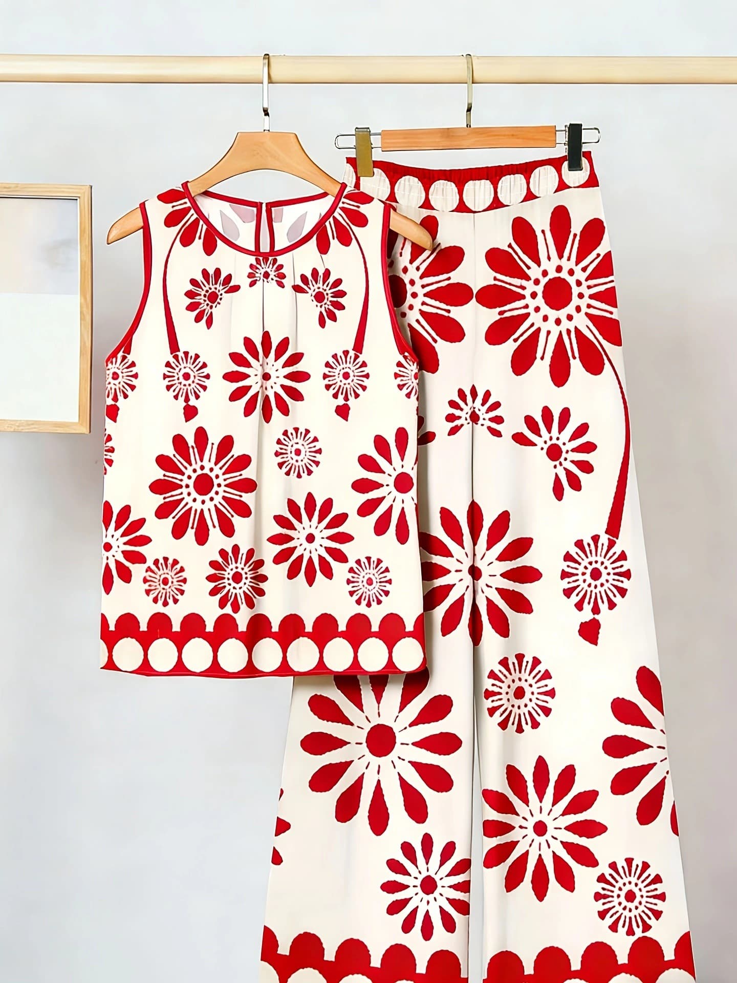 (Cross-border trading), vest sleevless, fashionable trousers, set, (Physicals), Amazon 4