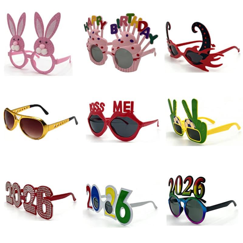 Hawaiian Party Glasses Fruit Dance Party Decoration Photo Props Beach Vacation Sunglasses Festival Funny Sunglasses 4