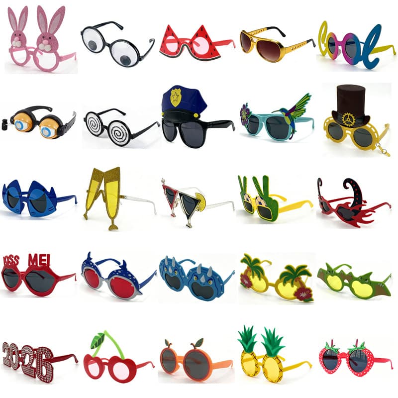 Hawaiian Party Glasses Fruit Dance Party Decoration Photo Props Beach Vacation Sunglasses Festival Funny Sunglasses 5