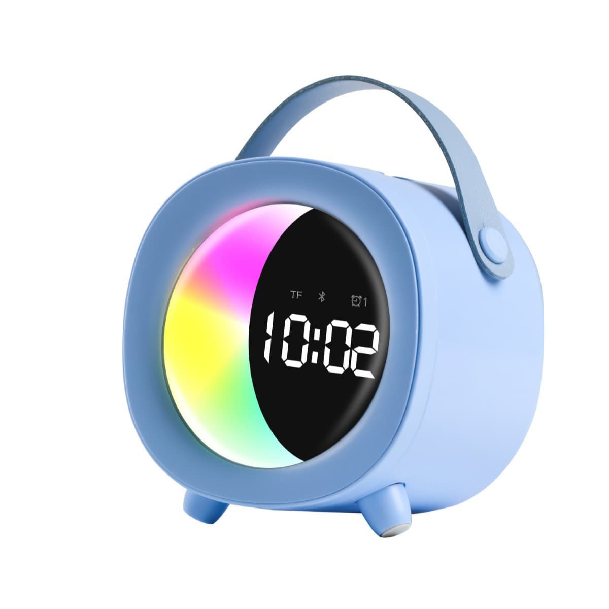 2026 New Moon Alarm Clock Bluetooth Speaker Card RGB Small Speaker Cross-Border Bluetooth Speaker Subwoofer 5