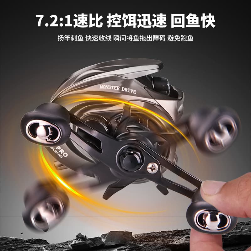 [跨境爆款fishing渔线轮鱼轮渔具远投防炸线卸力报警水滴鱼轮批发] 3