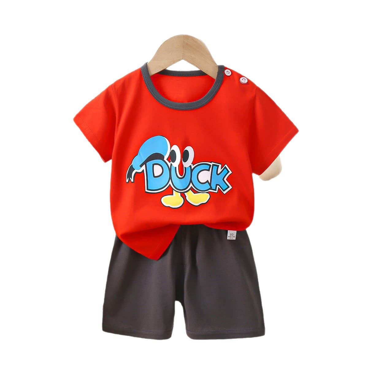 Children's sleeves, set, cute T-shirt for boys, cartoon shorts, summer clothing, children's clothing 5