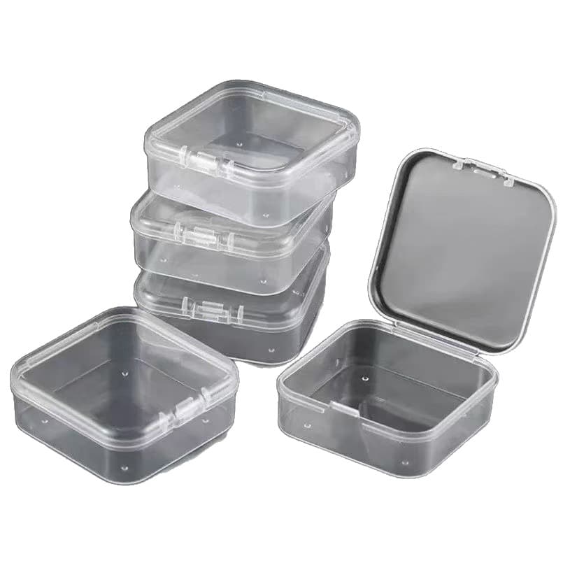 Square plastic transparent box, storage system, 5.5cm 5