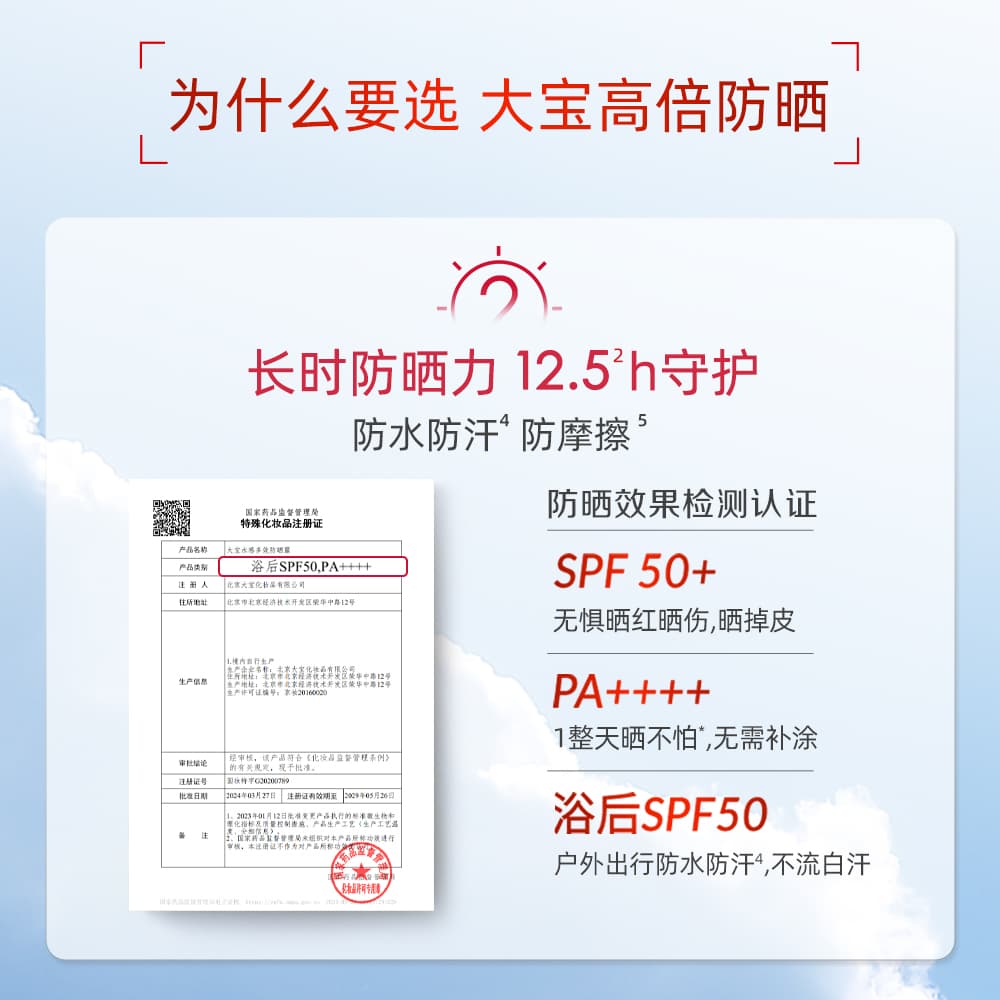 Multifunctional sun protection cream full body for face, SPF50 4