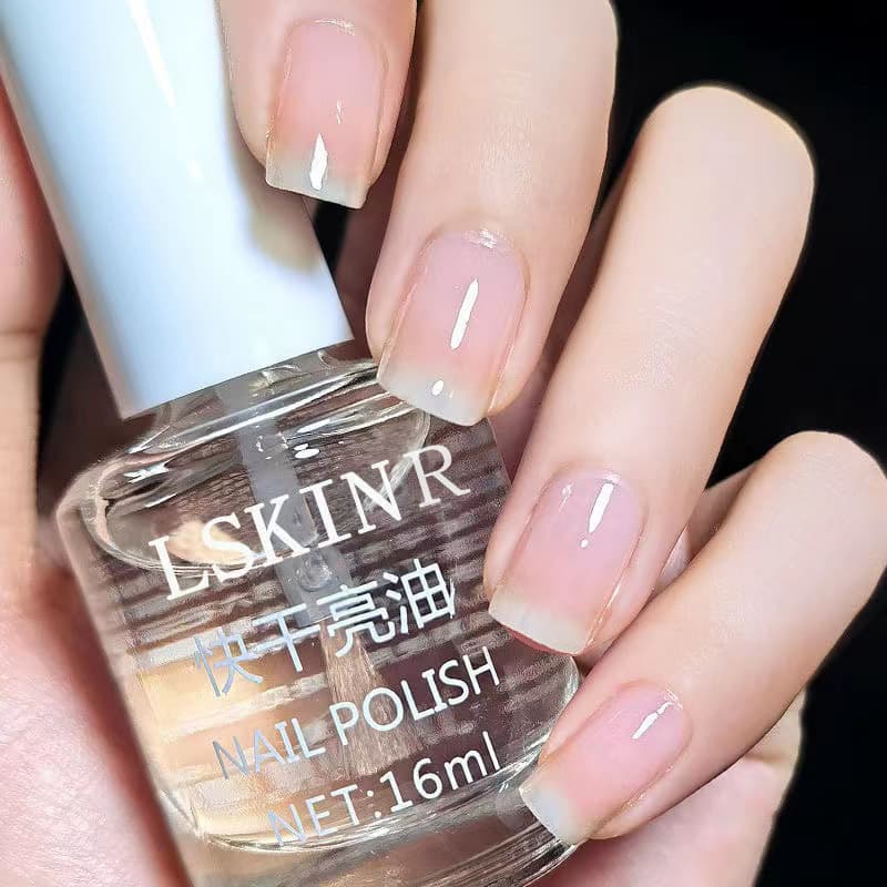 Transparent nail polish for manicure, base coat, gel polish, long-term effect, quick dry, no lamp dry 1