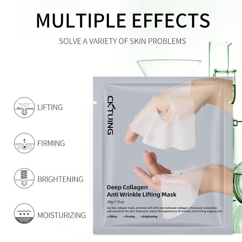 (Cross-border trading), split face mask, collagen, English, South Korea 3