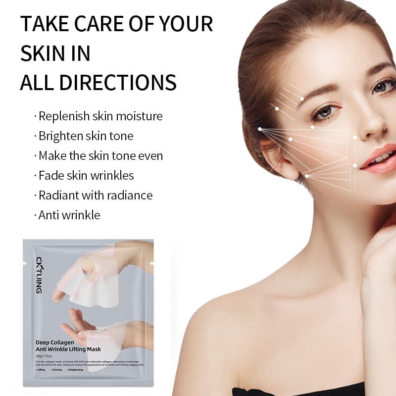 (Cross-border trading), split face mask, collagen, English, South Korea 4