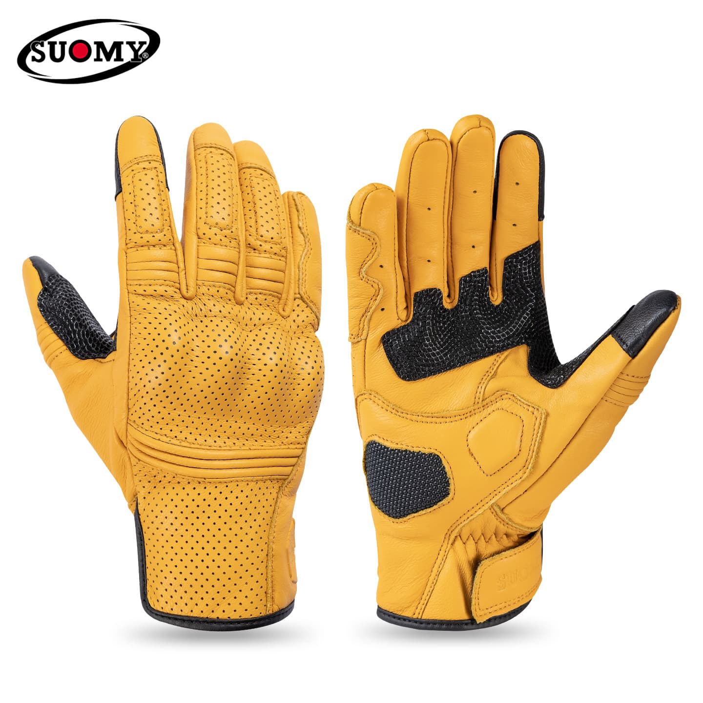 Gloves sheepskin, retro breathable equipment for men and women, fall protection, genuine leather