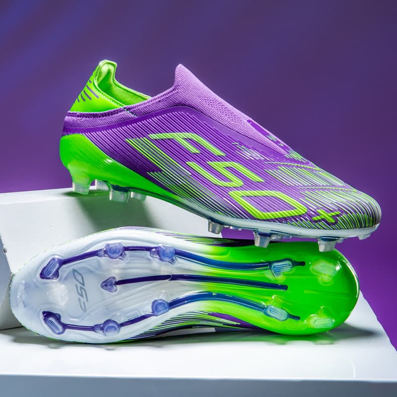 2026 World Cup Men's and Women's AG Long Spike Football Shoes New Seamless F50 Broken Spike Outdoor Football Boots 2