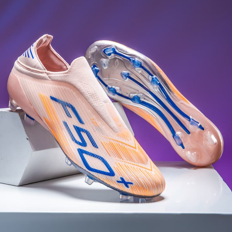 2026 World Cup Men's and Women's AG Long Spike Football Shoes New Seamless F50 Broken Spike Outdoor Football Boots 3
