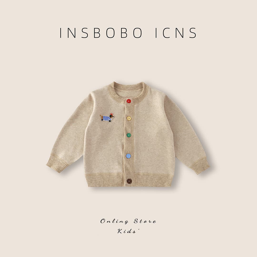 Demi-season children's knitted sweater for men and women, cardigan, western style, Korean style, for teenagers 3