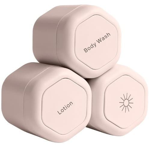 Handheld cosmetic container, storage system for traveling, bottle, sun protection cream, storage box 1