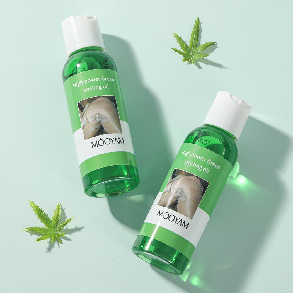 Detachable green exfoliating whitening medical oil full body for face, peeling 4