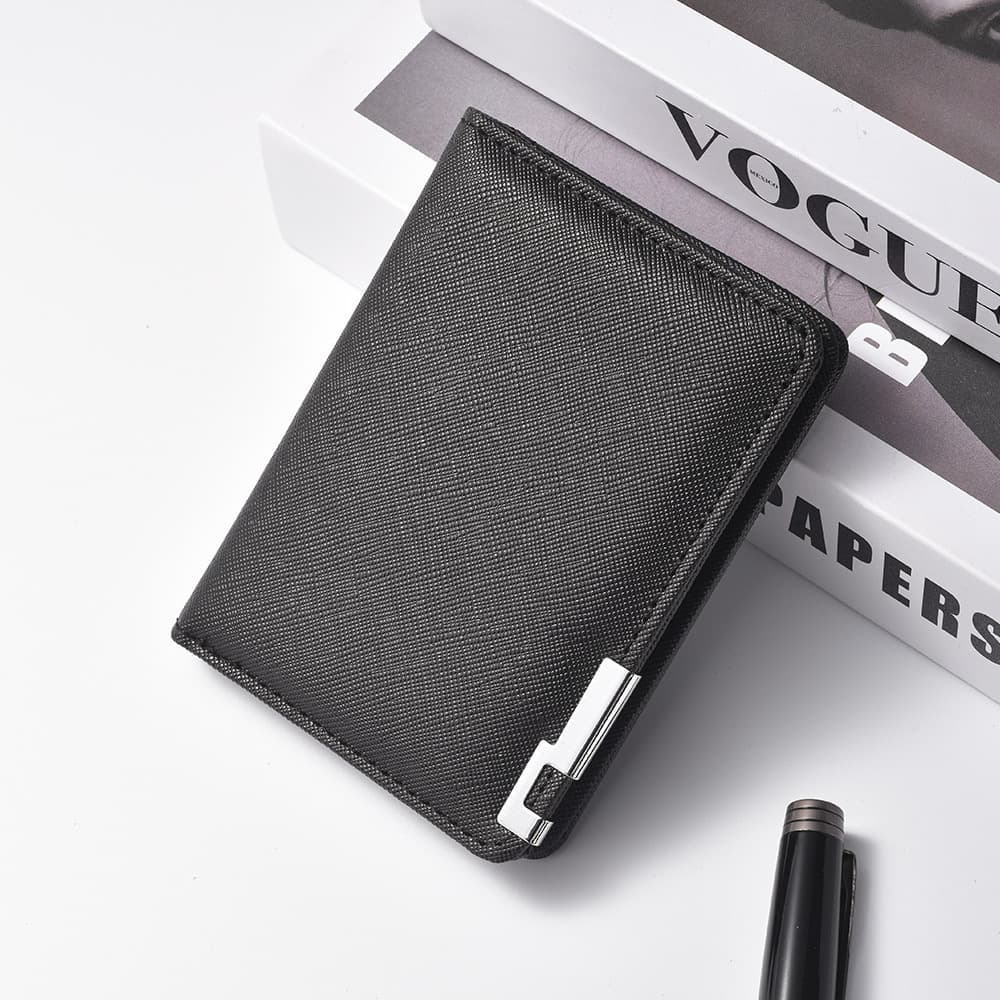 (Cross-border trading), ultra thin wallet, short men's universal card holder, metallic color 3