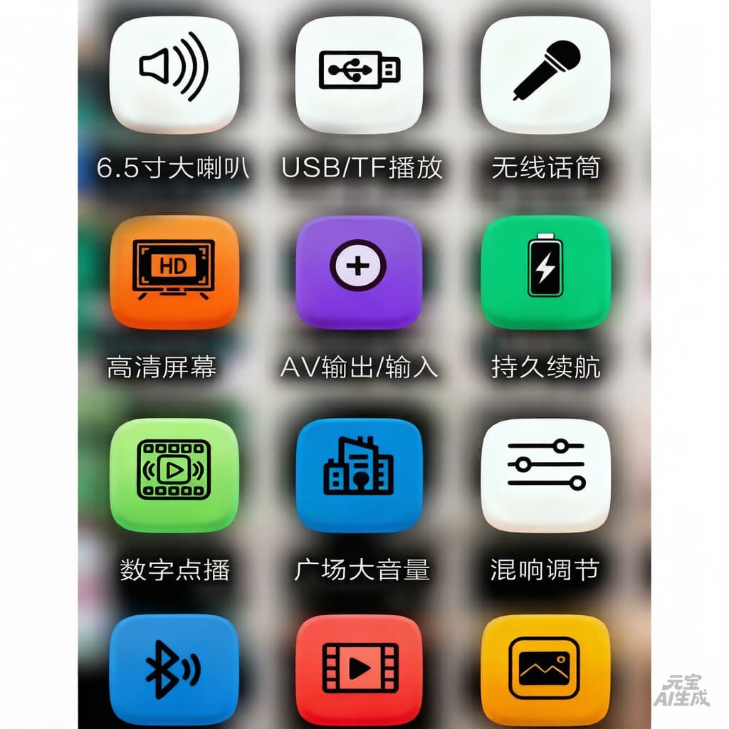 Cross-border English square dance audio with display video player home portable outdoor k singing bluetooth 4