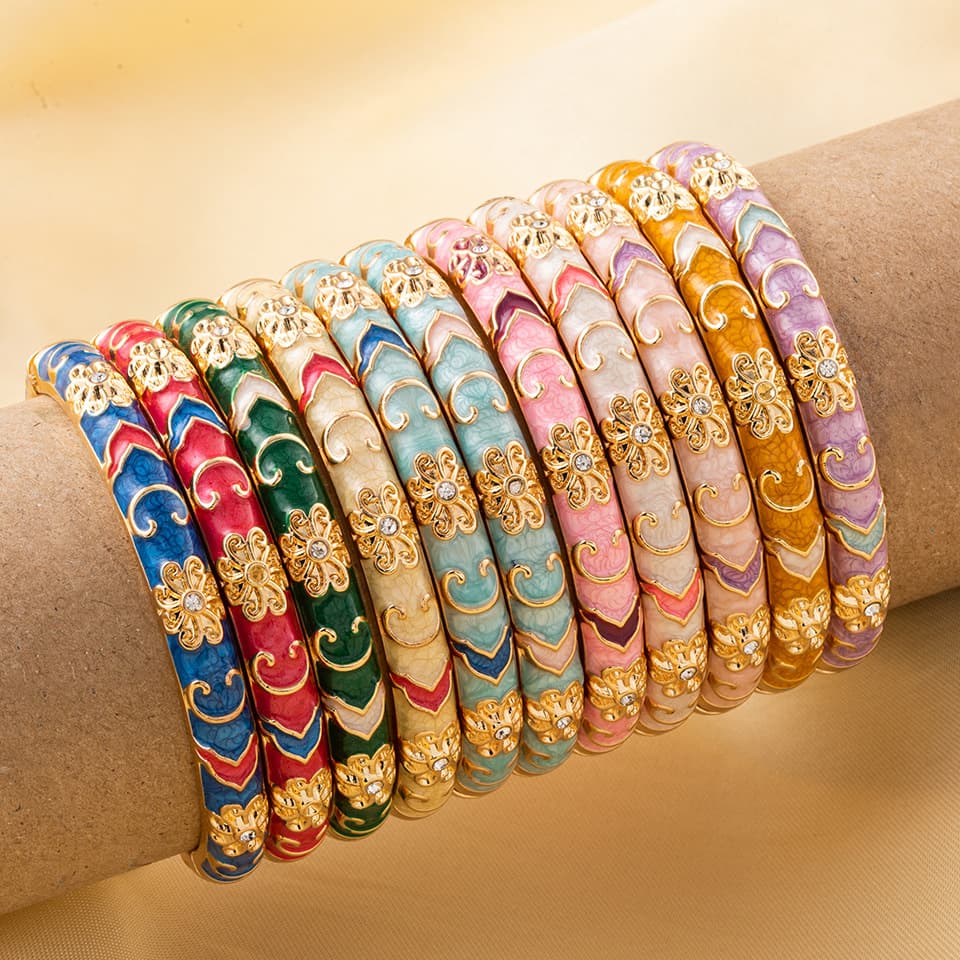 Cloisonné Palace Enamel Bracelet Women's Cloisonné Fashion Forbidden City Same Style Bracelet Jewelry Yunjin 1