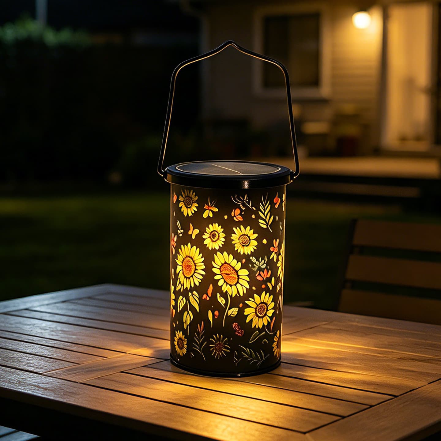 Travel bulb solar-powered for gazebo, retro hanging lights, lampshade 2