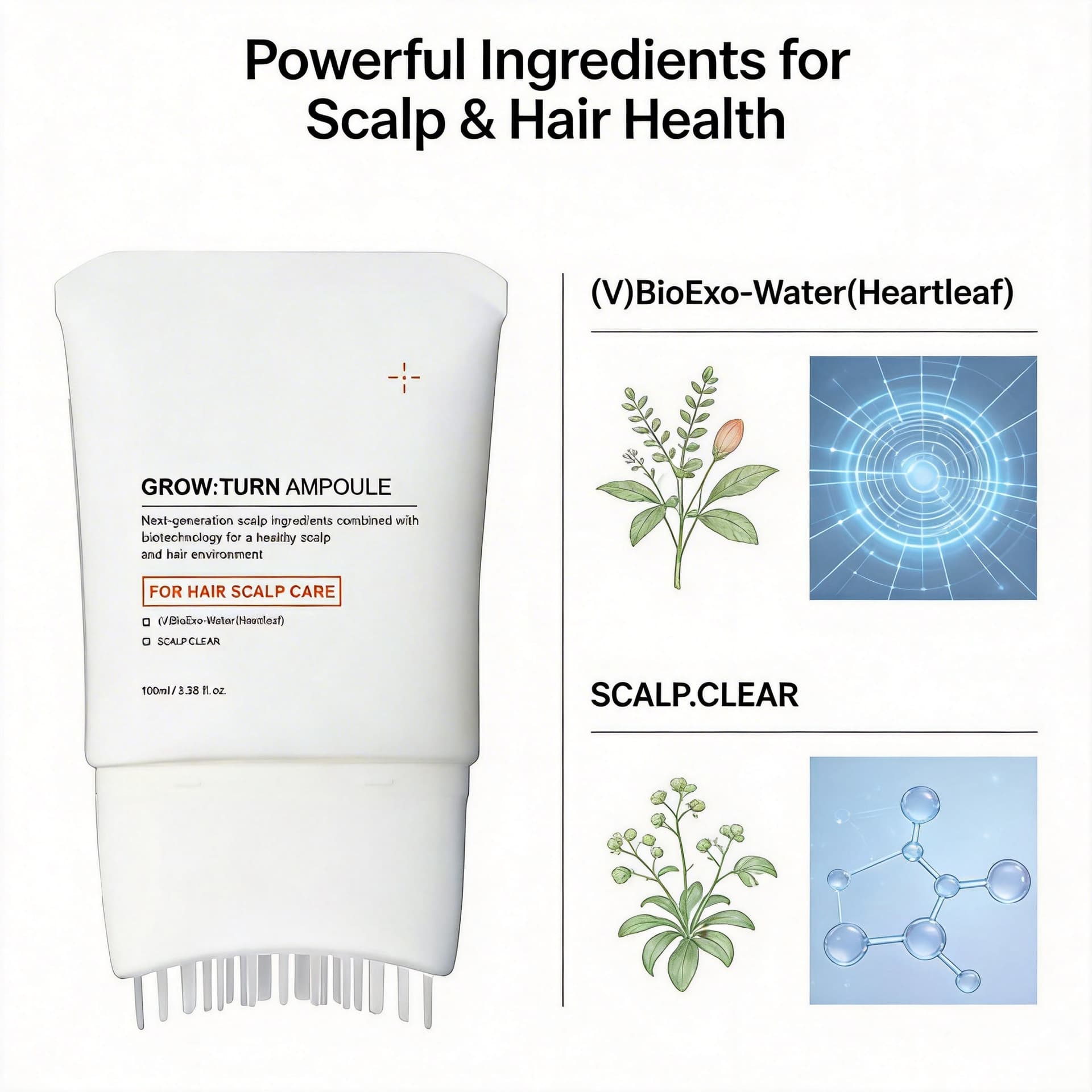 Hair Growth Serum hair growth essence comes with a brush for massaging and thickening hair beauty 3