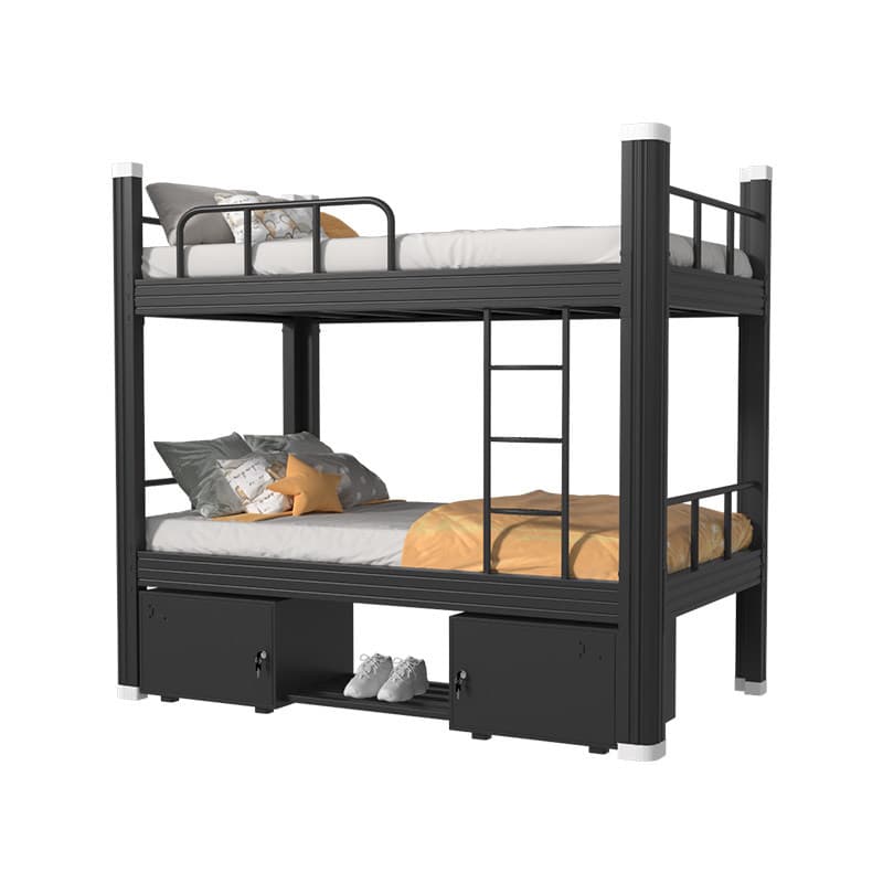 Iron frame bed and upper bed double-decker staff dormitory apartment 1.5 meters iron bed cross-border iron bed student dormitory high and low bed 5