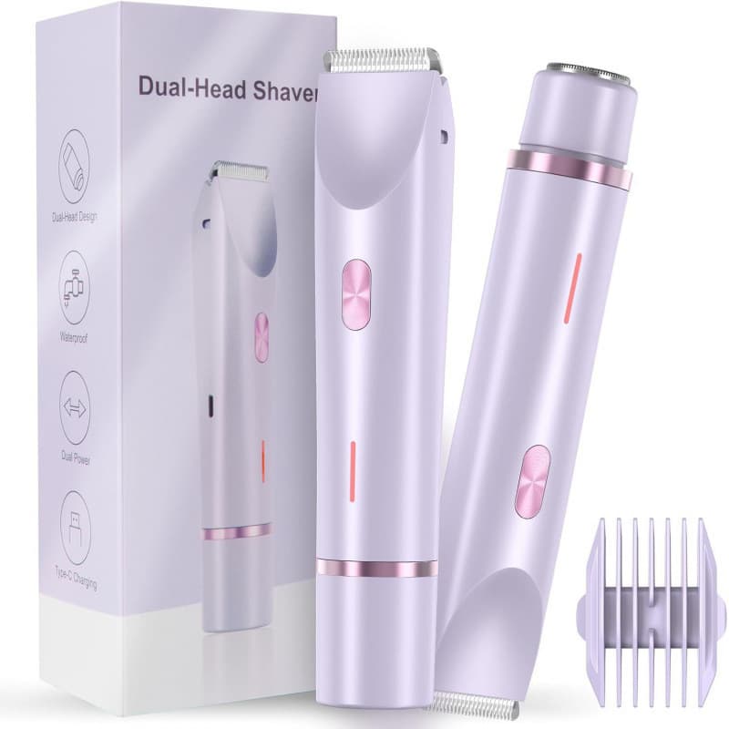 Cross-border double-head shaver epilator women's private parts trimmer electric shaver women's hair removal device Amazon 1