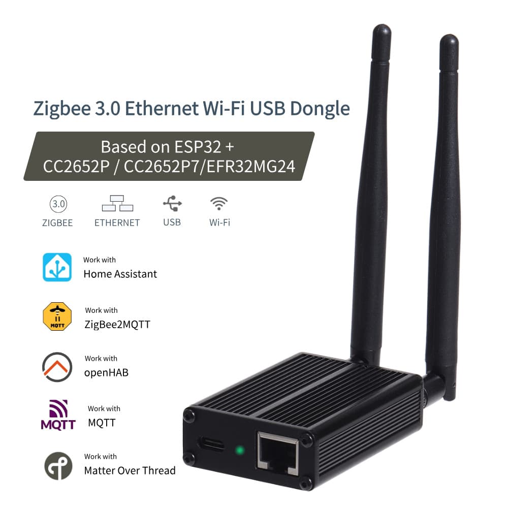 Smart WIFI USB Dongle gateway supports Zigbee/Thread Hub mqtt HA smart home 1