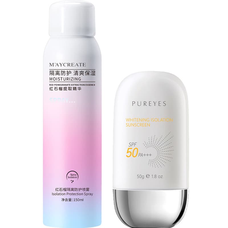 Moisturizing Spray, Foundation & Summer Sun Protection Cream Set 5
