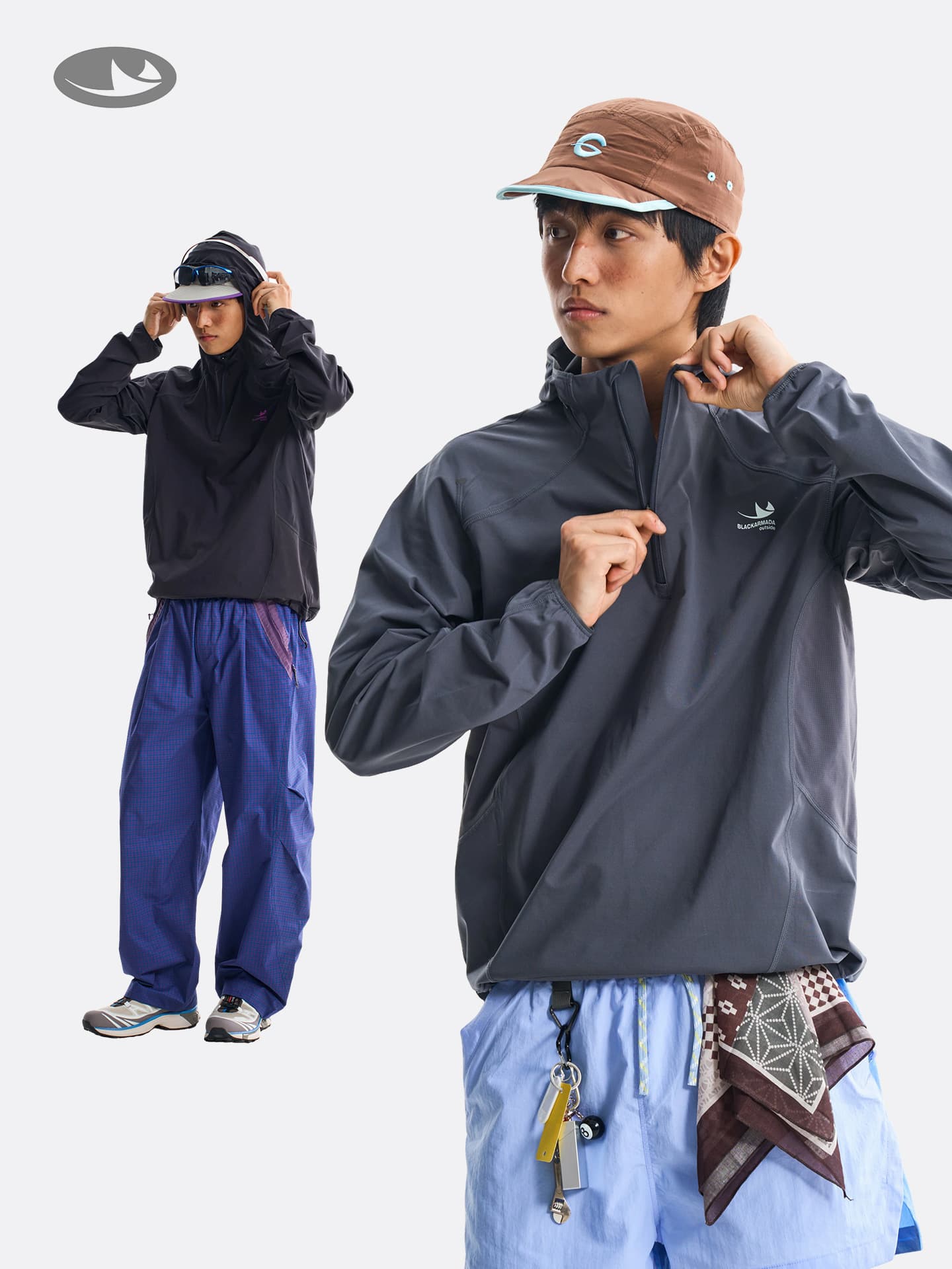 Thin lightweight hoody for men and women, quick dry breathable travel sports long-sleeve, suitable for spring and autumn 2