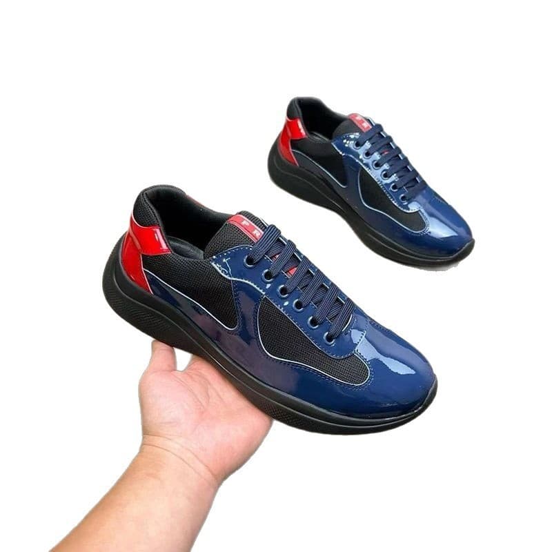 P's European station foreign trade running shoes men's sports shoes couples casual shoes patent leather shiny cross-border sports shoes 5