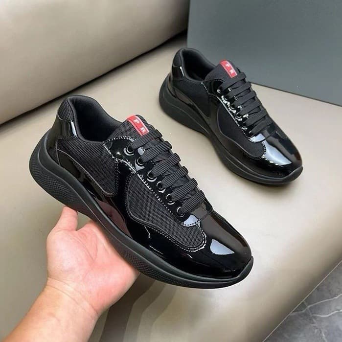 P's European station foreign trade running shoes men's sports shoes couples casual shoes patent leather shiny cross-border sports shoes 1