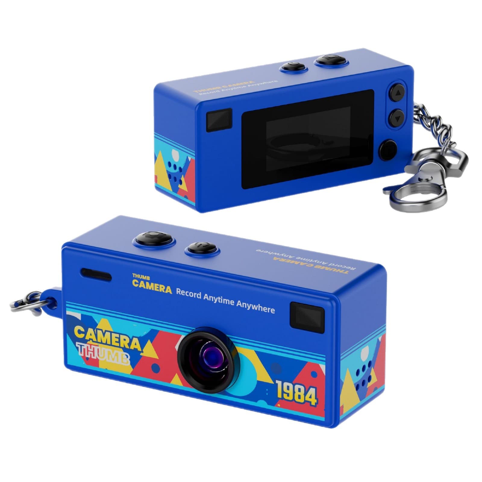 Retro camera for students, handheld videocamera, pocket pendant 5