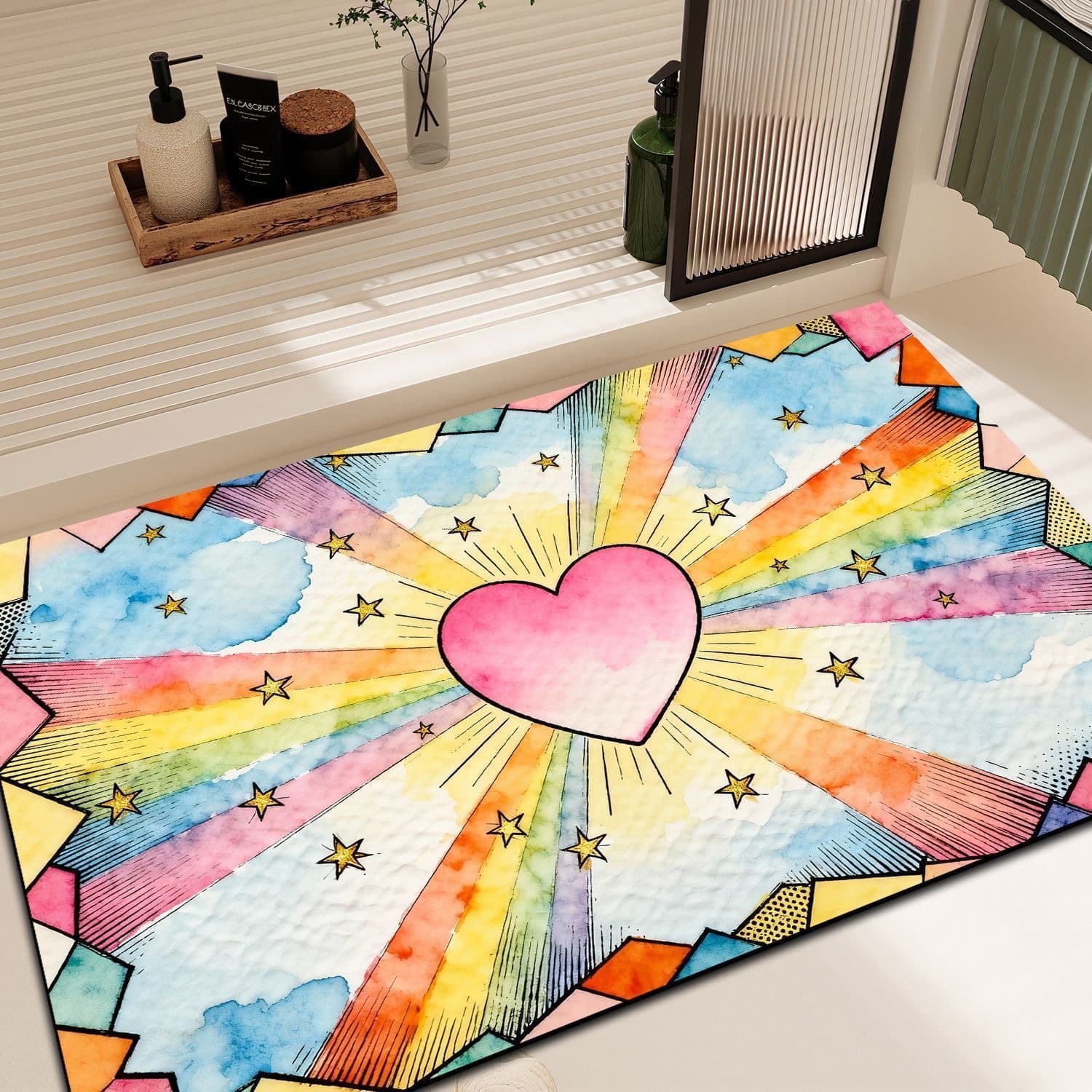 (Cross-border trading), creative non-slip carpet, print, (Physicals) 3
