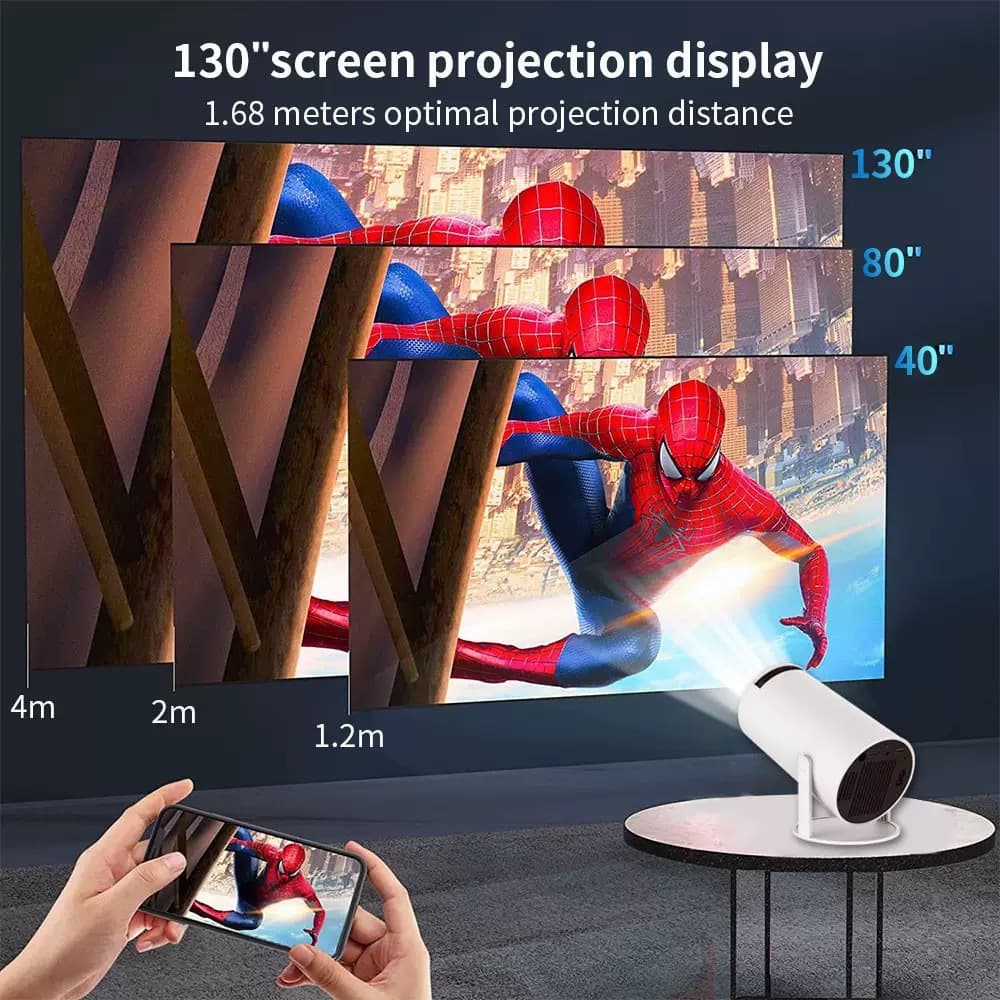Hy300 projector 4k ultra high definition cross-border hot model smart projector small projector projector 3