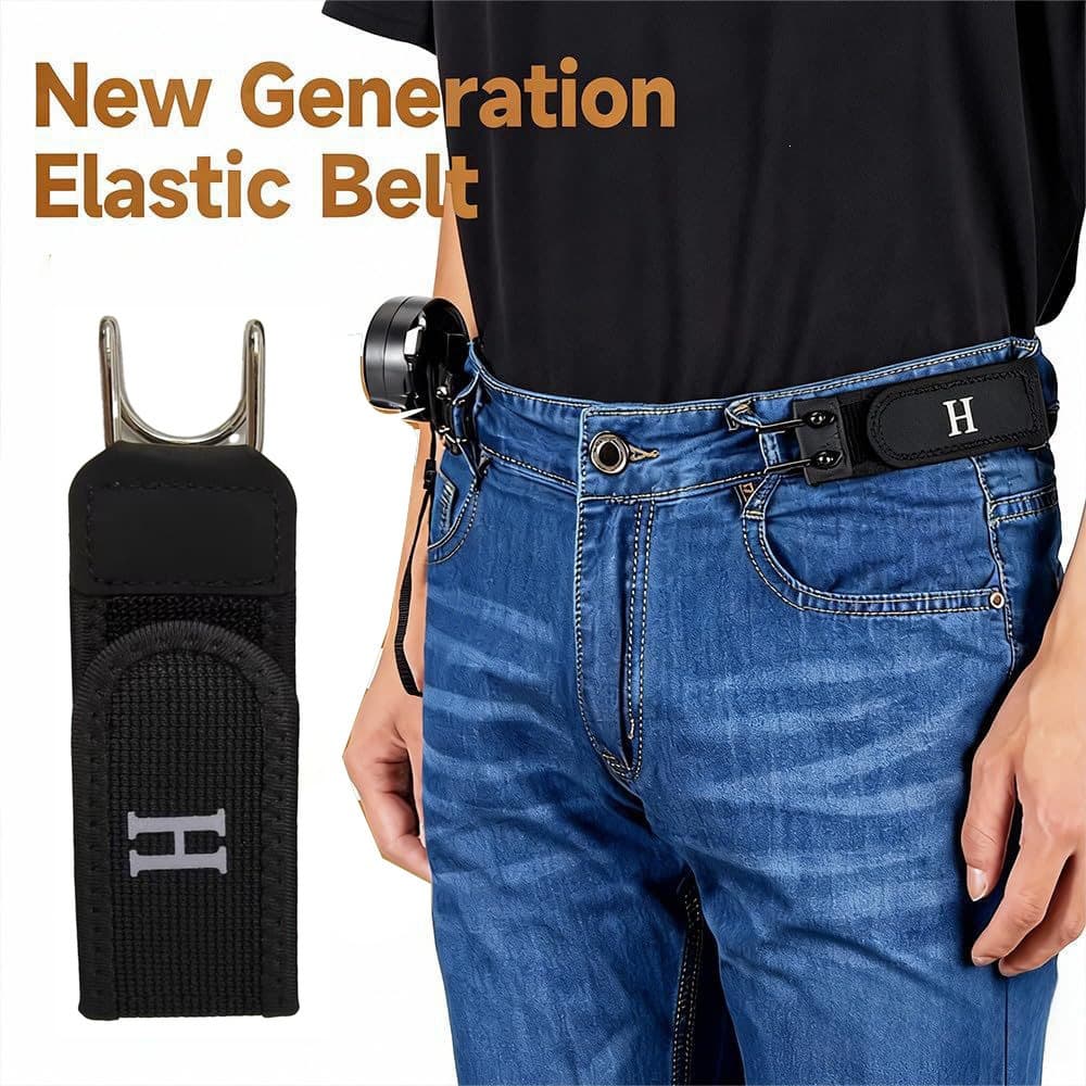 (Cross-border trading), adjustable elastic belt with velcro for men and women, universal buckle 2
