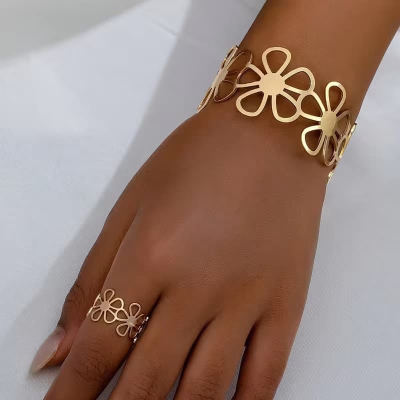 (Cross-border trading), bracelet, ring, jewelry, set for men and women, European style, high-quality style 3