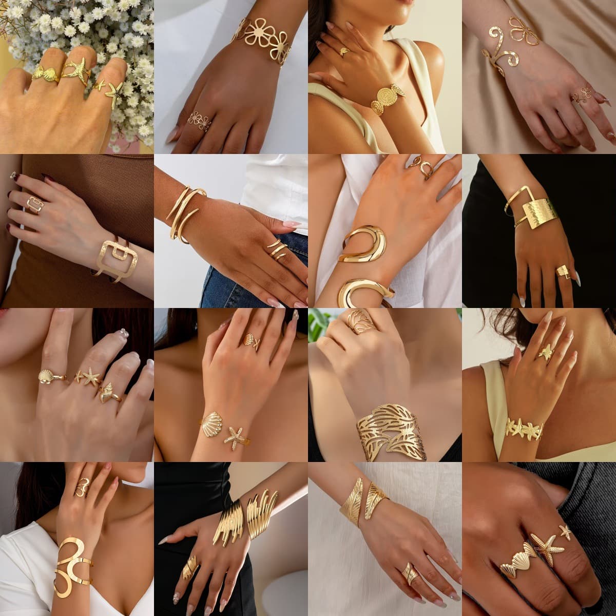 (Cross-border trading), bracelet, ring, jewelry, set for men and women, European style, high-quality style