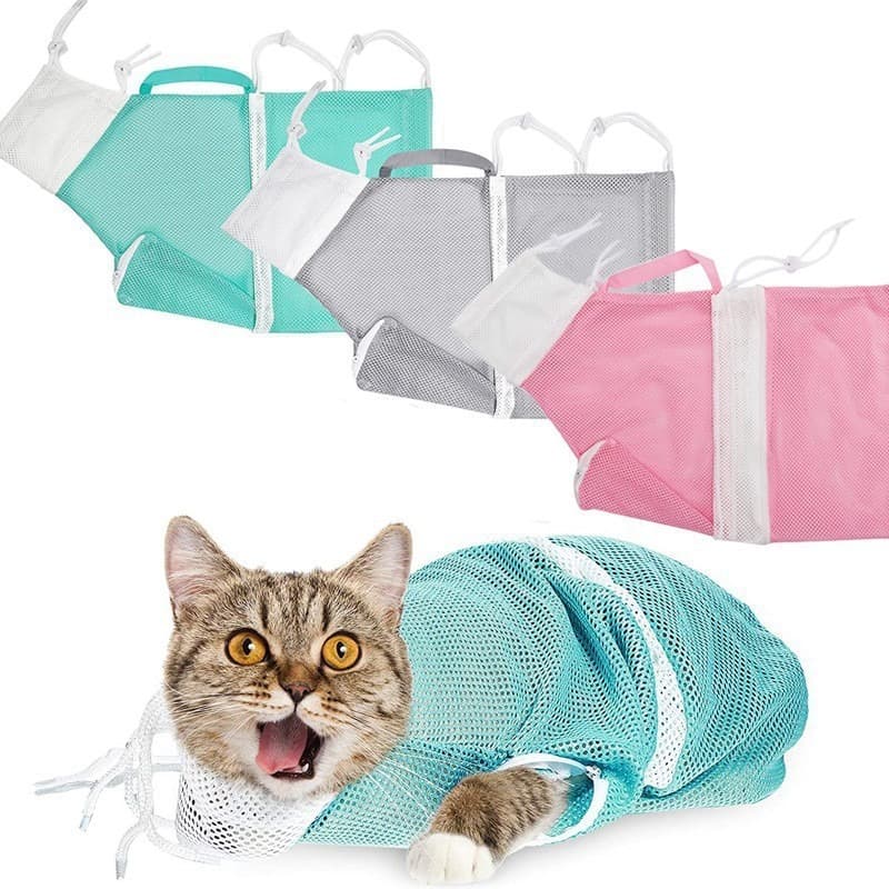 Cat bath artifact anti -scratching cat bag cat bath bag washing cats washing cat artifact anti -scratching bite and multi -use cat bag 1