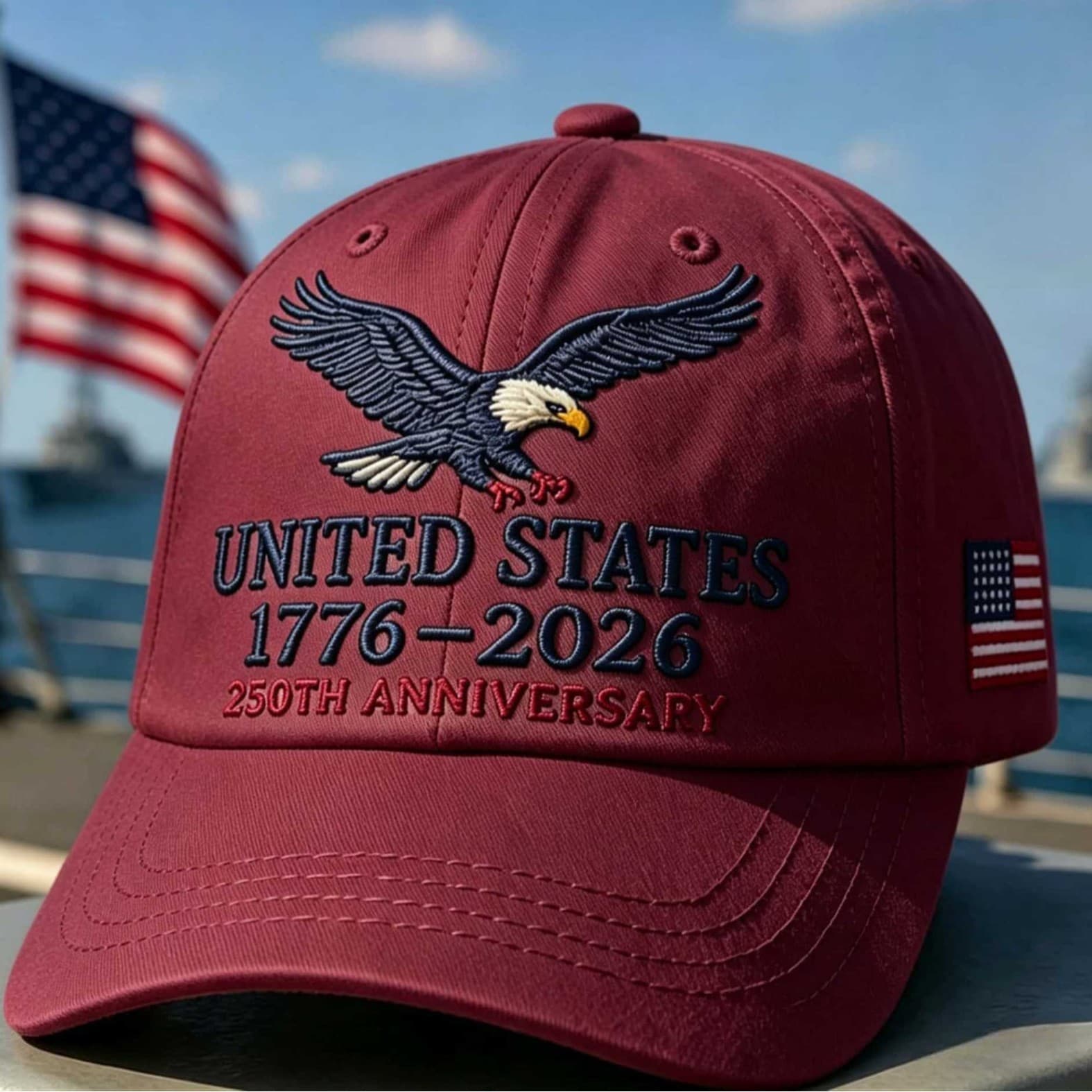 (Cross-border trading), (Wholesale), travel breathable baseball cap, American style, with embroidery 2