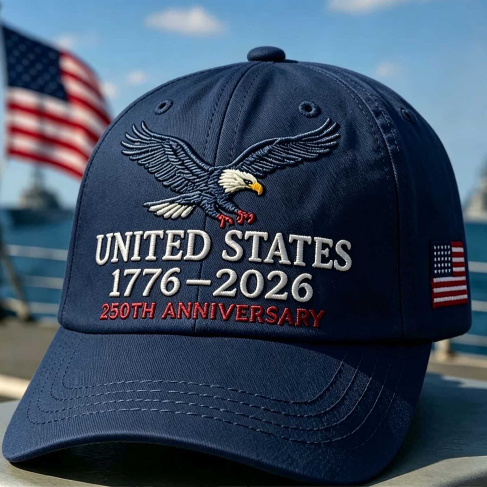 (Cross-border trading), (Wholesale), travel breathable baseball cap, American style, with embroidery 4