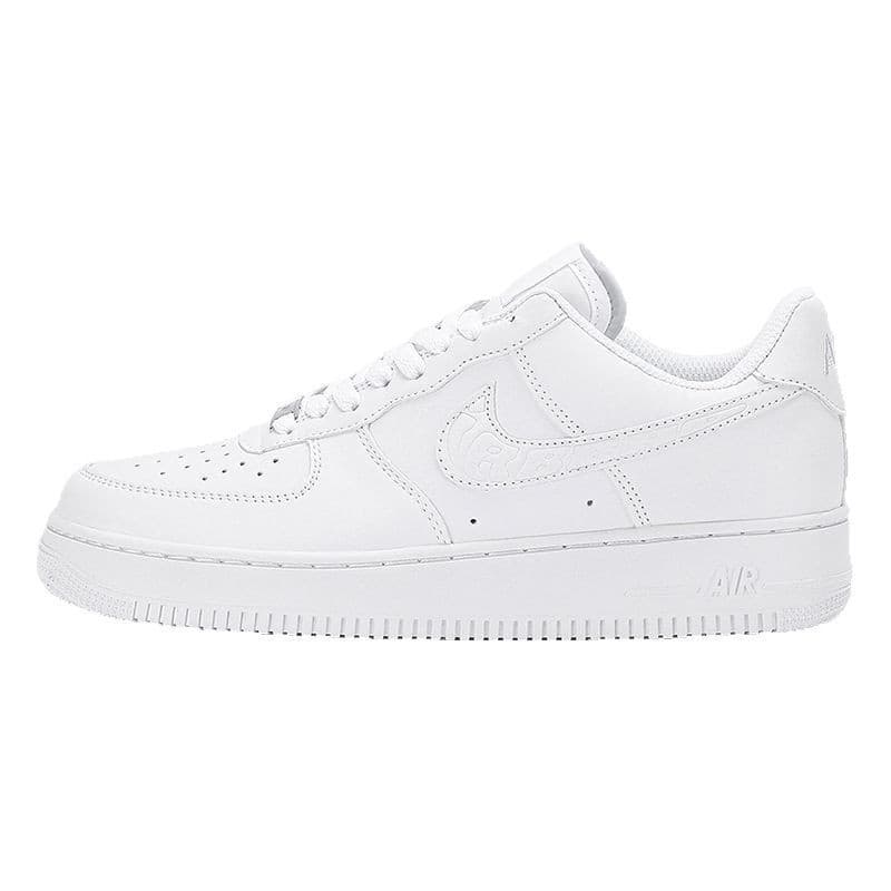 High-quality Air Force. No. 1 sneakers, white shoes for men and women, pure white AF1 official website, genuine low-top casual sneakers for transportation 3